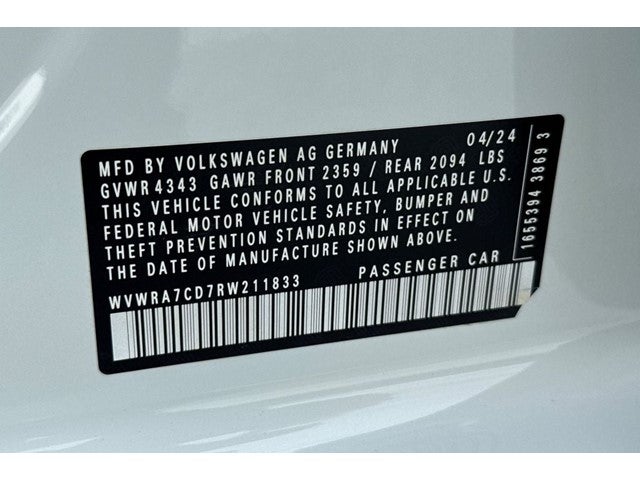 2024 Volkswagen Golf GTI 2.0T SE