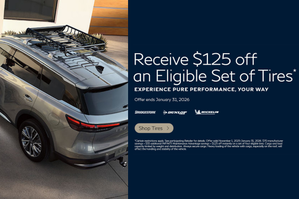 November Tire Offer - $125 off through January 31, 2026