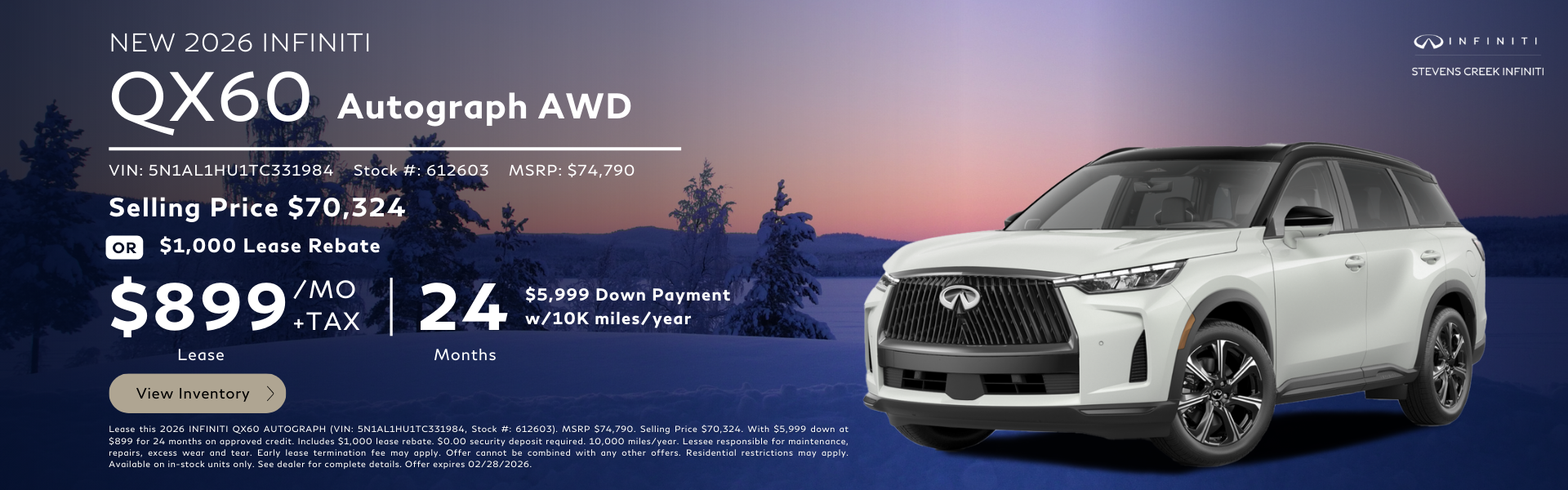 2026 QX60 Autograph AWD