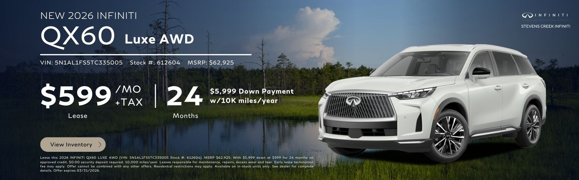 2026 QX60 Luxe Lease