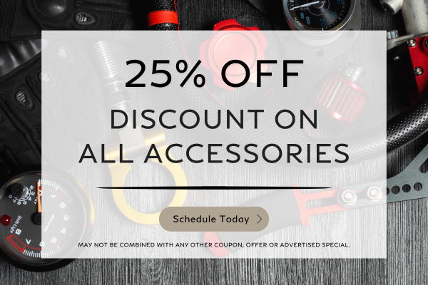 25% Discount on All Accessories